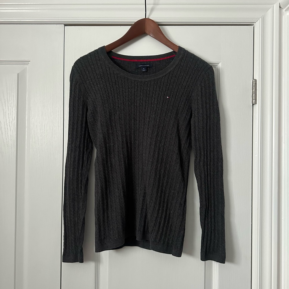 Tommy Hilfiger Dark Gray Crewneck Sweater
